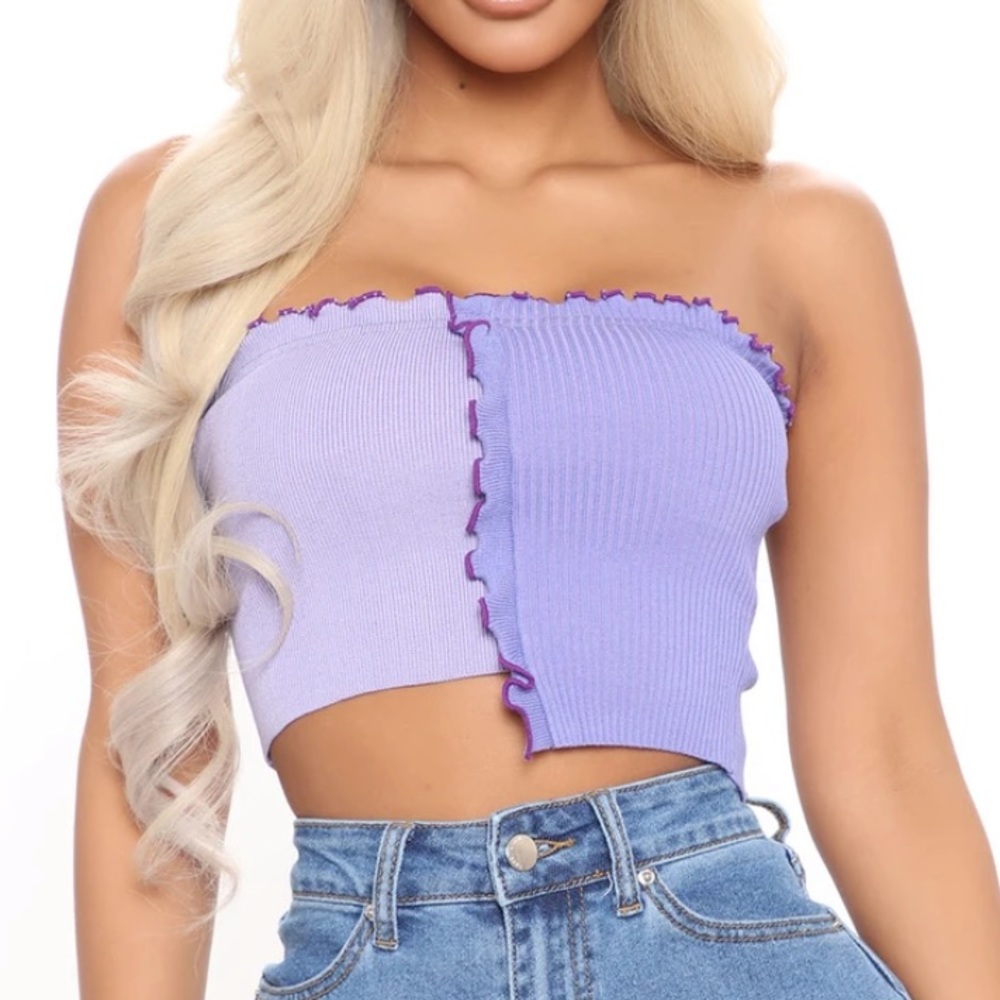 Purple tube top